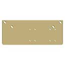 Deltana [DP4041P-GOLD] Steel Door Closer Drop Plate - Parallel Arm - DC40 - Gold Finish - 13&quot; L