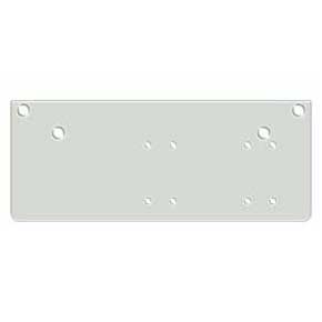 Deltana [DP4041P-WHITE] Steel Door Closer Drop Plate - Parallel Arm - DC40 - White Finish - 13" L