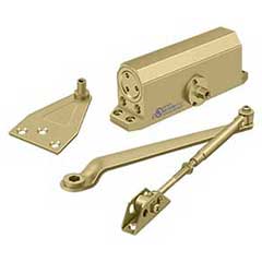 Deltana [DC50-GOLD] Aluminum &amp; Steel Arm Door Closer - Size #2 / 75 lbs. - Gold Finish