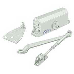 Deltana [DC50-WHITE] Aluminum & Steel Arm Door Closer - Size #2 / 75 lbs. - White Finish