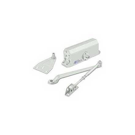 Deltana [DC50-WHITE] Aluminum &amp; Steel Arm Door Closer - Size #2 / 75 lbs. - White Finish