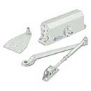 Deltana [DC50-WHITE] Aluminum & Steel Arm Door Closer - Size #2 / 75 lbs. - White Finish