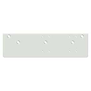 Deltana [DP4041S-WHITE] Steel Door Closer Drop Plate - DC40 - White Finish - 13" L