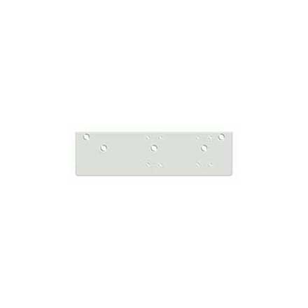 Deltana [DP4041S-WHITE] Steel Door Closer Drop Plate - Standard Arm - DC40 - White Finish - 13" L