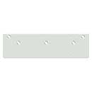 Deltana [DP4041S-WHITE] Steel Door Closer Drop Plate - Standard Arm - DC40 - White Finish - 13" L