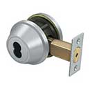 Deltana [CL200LAIC-26D] Commercial Door Deadbolt - Grade 2 - IC Core Non Cylinder - Brushed Chrome Finish - 2 1/2" Dia.