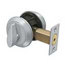 Deltana [CL200LM-26D] Commercial Door Deadbolt - Grade 1 - Single Cylinder - Brushed Chrome Finish - 2 1/2" Dia.