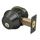 Deltana [CL210LA-10B] Commercial Door Deadbolt - Grade 2 - Double Cylinder - Oil Rubbed Bronze Finish - 2 1/2&quot; Dia.