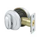 Deltana [PRDRSU26] Solid Brass Door Deadbolt - Port Royal Series - Single Cylinder - Polished Chrome Finish - 2 1/2" Dia.