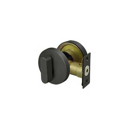 Deltana [ZDRU10B] Die Cast Zinc Door Deadbolt - Low Profile - Single Cylinder - Oil Rubbed Bronze Finish - 2 5/8&quot; Dia.