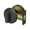 Deltana [ZDRU10B] Die Cast Zinc Door Deadbolt - Low Profile - Single Cylinder - Oil Rubbed Bronze Finish - 2 5/8" Dia.