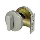 Deltana [ZDRU15] Die Cast Zinc Door Deadbolt - Low Profile - Single Cylinder - Brushed Nickel Finish - 2 5/8&quot; Dia.