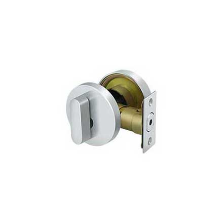 Deltana [ZDRU26] Die Cast Zinc Door Deadbolt - Low Profile - Single Cylinder - Polished Chrome Finish - 2 5/8&quot; Dia.