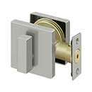 Deltana [ZDSU15] Die Cast Zinc Door Deadbolt - Square Plate - Single Cylinder - Brushed Nickel Finish - 2 5/8&quot; Sq.