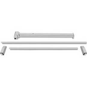 Deltana [PDVR36-AL] Steel Commercial Door Exit Device - Panic Bar - Vertical Rod - Aluminum Finish - 36" L