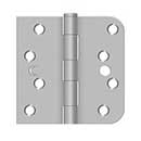 Deltana [SS44058TA32D-RH] Stainless Steel Door Butt Hinge - Security - Button Tip - 5/8" Radius & Square Corner - Right Hand - Brushed Finish - Pair - 4" H x 4" W