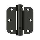 Deltana [DSH35R510B] Steel Door Spring Hinge - 5/8" Radius Corner - Oil Rubbed Bronze Finish - 3 1/2" W x 3 1/2" H