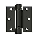 Deltana [DSH35U10B] Steel Door Spring Hinge - Square Corner - Oil Rubbed Bronze Finish - 3 1/2&quot; W x 3 1/2&quot; H