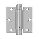 Deltana [DSH35U32D] Stainless Steel Door Spring Hinge - Square Corner - Brushed Finish - 3 1/2" W x 3 1/2" H