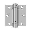 Deltana [DSH35U32D] Stainless Steel Door Spring Hinge - Square Corner - Brushed Finish - 3 1/2" W x 3 1/2" H