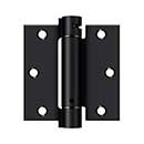 Deltana [DSH35U1B] Steel Door Spring Hinge - Square Corner - Paint Black Finish - 3 1/2&quot; W x 3 1/2&quot; H