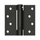 Deltana [DSH44U10B] Steel Door Spring Hinge - Square Corner - Oil Rubbed Bronze Finish - 4&quot; W x 4&quot; H