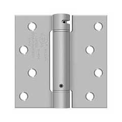 Deltana [DSH44U32D] Stainless Steel Door Spring Hinge - Square Corner - Brushed Finish - 4&quot; W x 4&quot; H
