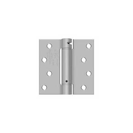 Deltana [DSH44U32D] Stainless Steel Door Spring Hinge - Square Corner - Brushed Finish - 4&quot; W x 4&quot; H