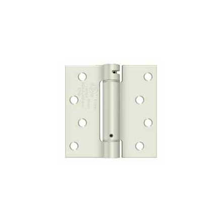 Deltana [DSH44USPW] Steel Door Spring Hinge - Square Corner - Prime Coat White Finish - 4&quot; W x 4&quot; H