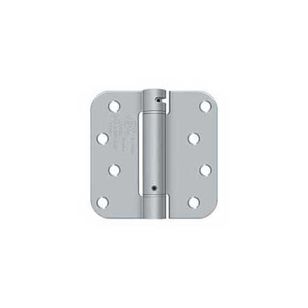 Deltana [DSH4R526DT] Steel Door Spring Hinge - 5/8&quot; Radius Corner - Therma-Tru - Brushed Chrome Finish - 4&quot; W x 4&quot; H