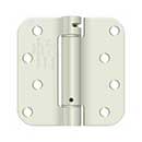 Deltana [DSH4R5USPW] Steel Door Spring Hinge - 5/8&quot; Radius Corner - Prime Coat White Finish - 4&quot; W x 4&quot; H