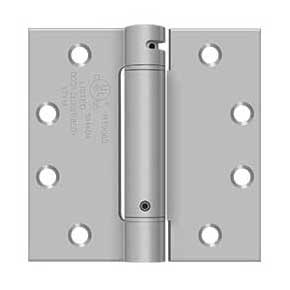 Deltana [DSH45U32D] Stainless Steel Door Spring Hinge - Square Corner - Brushed Finish - 4 1/2" W x 4 1/2" H
