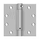 Deltana [DSH45U32D] Stainless Steel Door Spring Hinge - Square Corner - Brushed Finish - 4 1/2" H x 4 1/2" W