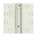Deltana [DSH45USPW] Steel Door Spring Hinge - Square Corner - Prime Coat White Finish - 4 1/2" W x 4 1/2" H