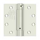 Deltana [DSH45USPW] Steel Door Spring Hinge - Square Corner - Prime Coat White Finish - 4 1/2&quot; W x 4 1/2&quot; H