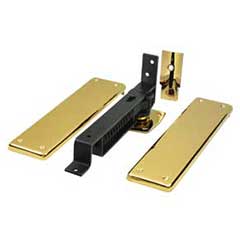 Deltana [DASH95CR003] Solid Brass Double Action Door Spring Hinge - Polished Brass (PVD) Finish