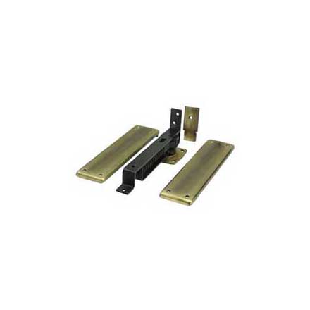 Deltana [DASH95U5] Solid Brass Double Action Door Spring Hinge - Antique Brass Finish