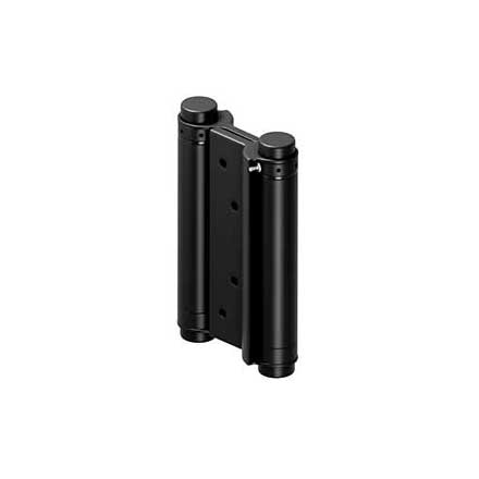 Deltana [DASHS5U19] Stainless Steel Double Action Saloon Door Spring Hinge - Paint Black Finish - 5&quot; H x 2 3/8&quot; W