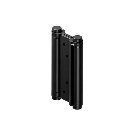Deltana [DASHS6U19] Stainless Steel Double Action Saloon Door Spring Hinge - Paint Black Finish - 6&quot; H x 2 1/2&quot; W
