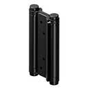 Deltana [DASHS6U19] Stainless Steel Double Action Saloon Door Spring Hinge - Paint Black Finish - 6" H x 2 1/2" W