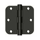 Deltana [S35R5HD10B] Steel Door Butt Hinge - Residential - Heavy Duty - 5/8" Radius Corner - Oil Rubbed Bronze Finish - Pair - 3 1/2" H x 3 1/2" W