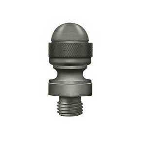 Deltana [DSAT15A] Solid Brass Door Butt Hinge Finial - Acorn - Antique Nickel Finish - 1/2" Dia.