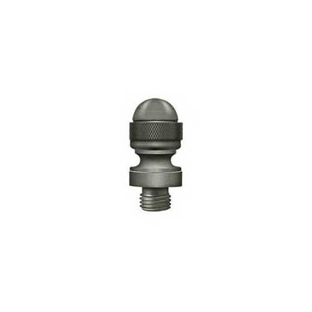 Deltana [DSAT15A] Solid Brass Door Butt Hinge Finial - Acorn - Antique Nickel Finish - 1/2&quot; Dia.