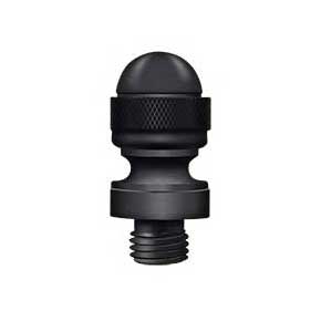 Deltana [DSAT19] Solid Brass Door Butt Hinge Finial - Acorn - Paint Black Finish - 1/2" Dia.