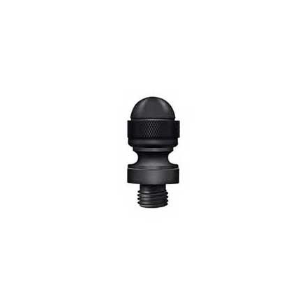 Deltana [DSAT19] Solid Brass Door Butt Hinge Finial - Acorn - Paint Black Finish - 1/2&quot; Dia.