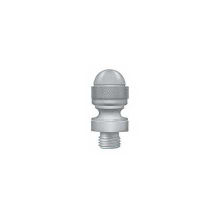 Deltana [DSAT26D] Solid Brass Door Butt Hinge Finial - Acorn - Brushed Chrome Finish - 1/2" Dia.