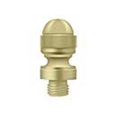 Deltana [DSAT3-UNL] Solid Brass Door Butt Hinge Finial - Acorn - Polished Brass (Unlacquered) Finish - 1/2&quot; Dia.