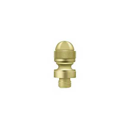 Deltana [DSAT3] Solid Brass Door Butt Hinge Finial - Acorn - Polished Brass Finish - 1/2&quot; Dia.