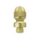 Deltana [DSAT3] Solid Brass Door Butt Hinge Finial - Acorn - Polished Brass Finish - 1/2" Dia.