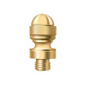 Deltana [CAT1] Solid Brass Door Butt Hinge Finial - Acorn - Polished Brass (PVD) Finish - 1/2" Dia.